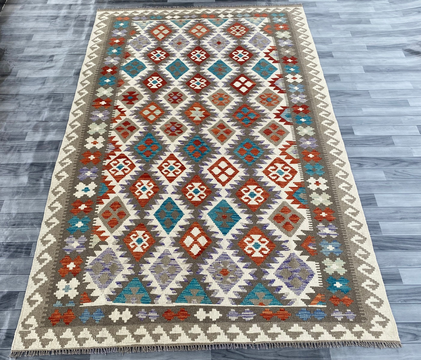 Handmade Afghan Chobi Kilim Rug 305 CM x  200 CM  SS # 147