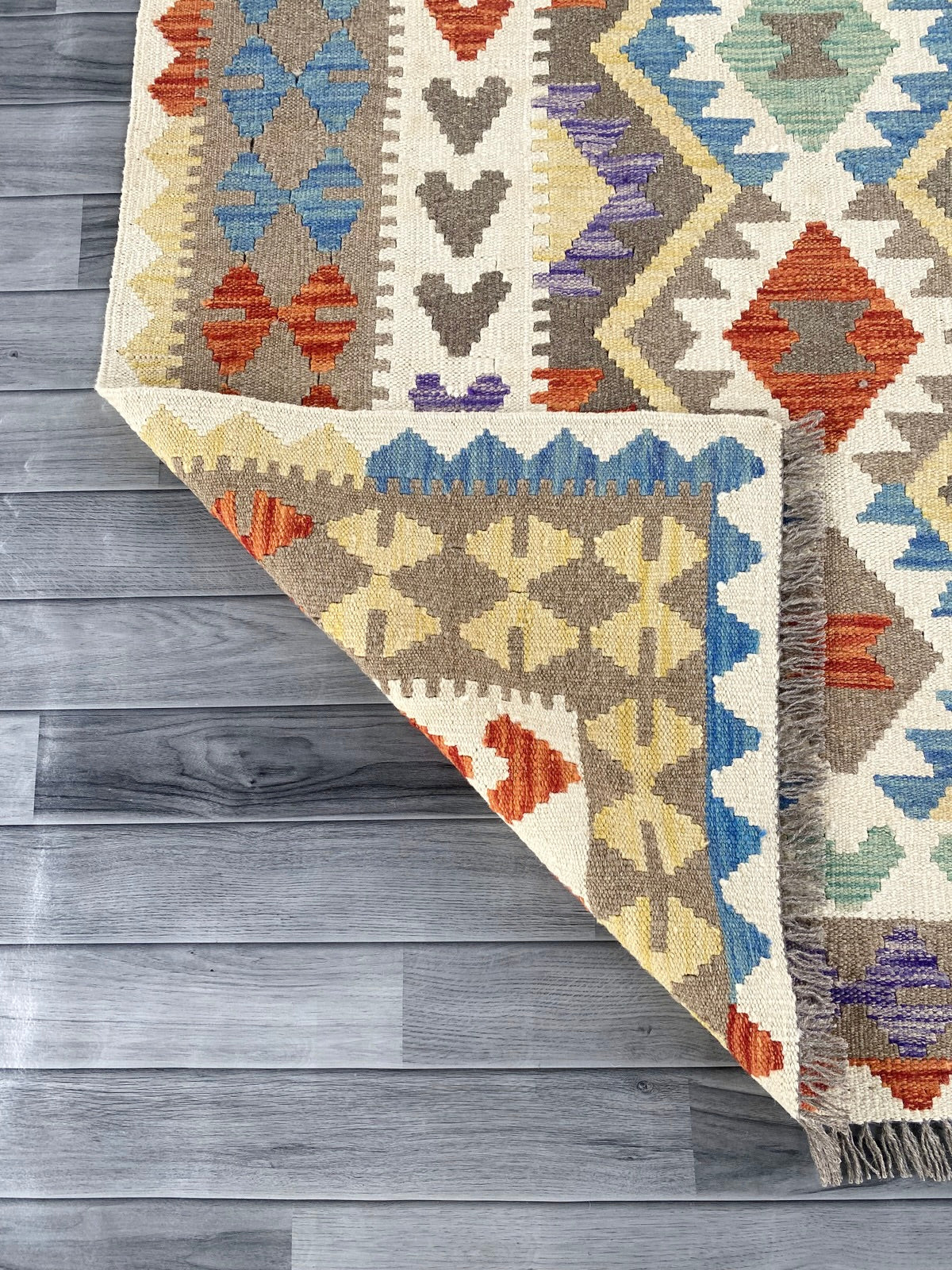 Handmade Afghan Chobi Kilim Rug 285 CM x  198 CM ( SS # 146 )