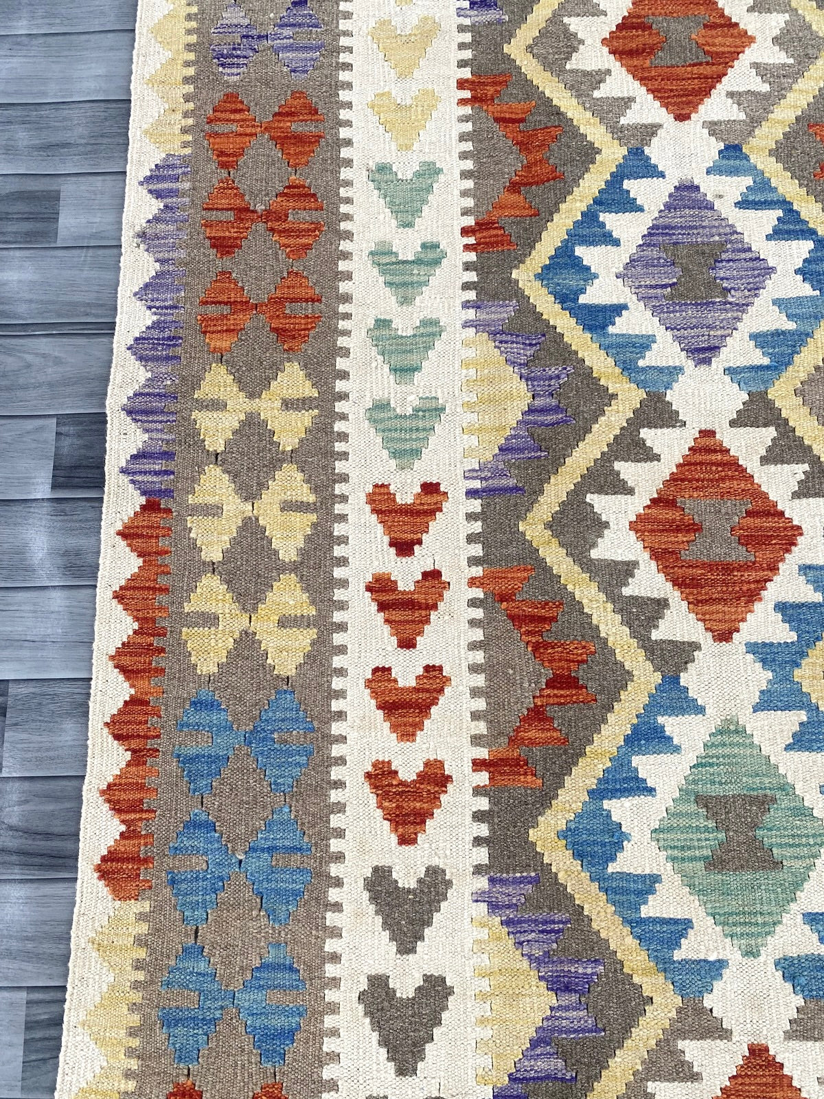 Handmade Afghan Chobi Kilim Rug 285 CM x  198 CM  SS # 146