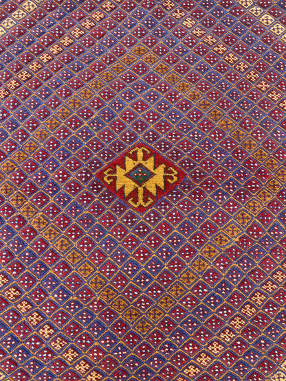 Handmade Afghan Tribal Meshwani Rug 190 CM x 160 CM KAS#999