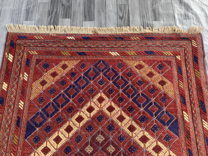 Handmade Afghan Tribal Meshwani Rug 200x158 cm KAS#773