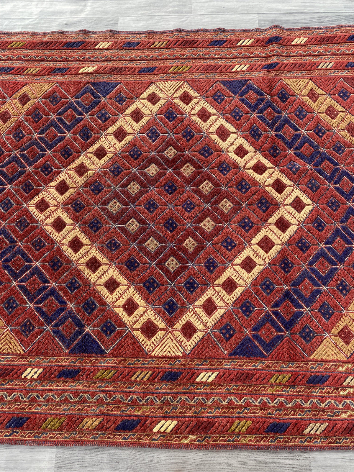 Handmade Afghan Tribal Meshwani Rug 200x158 cm KAS#773