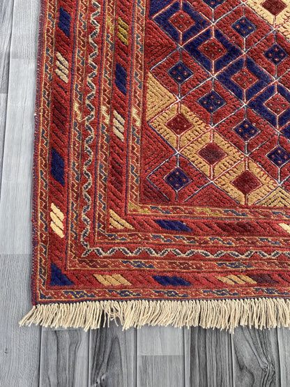 Handmade Afghan Tribal Meshwani Rug 200x158 cm KAS#773