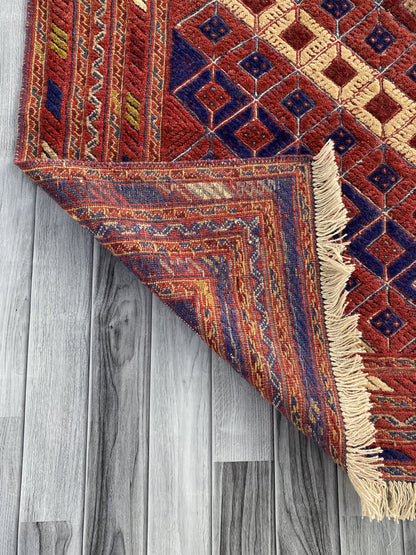 Handmade Afghan Tribal Meshwani Rug 200x158 cm KAS#773