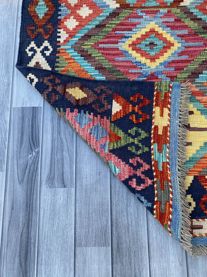 Handmade Flat Weave Kilim Rug (303 CM x 84 CM) SK#1059