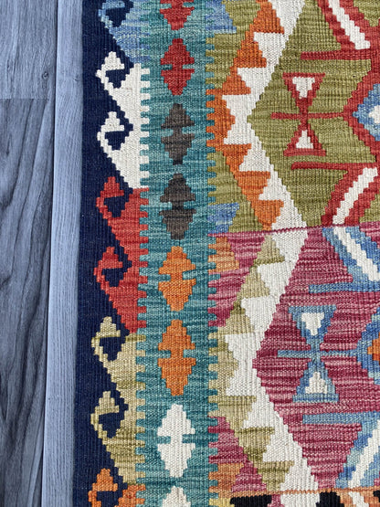 Handmade Flat Weave Kilim Rug (305 CM x 81 CM) SK#1060