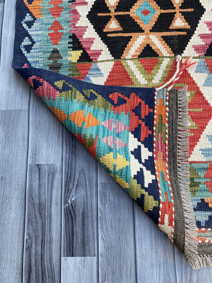 Handmade Flat Weave Kilim Rug (305 CM x 81 CM) SK#1060