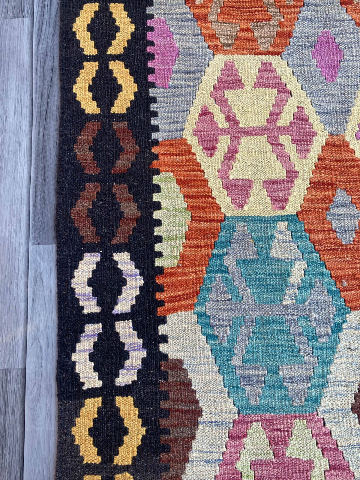 Handmade Flat Weave Kilim Rug (292 CM x 84 CM) SK#1063