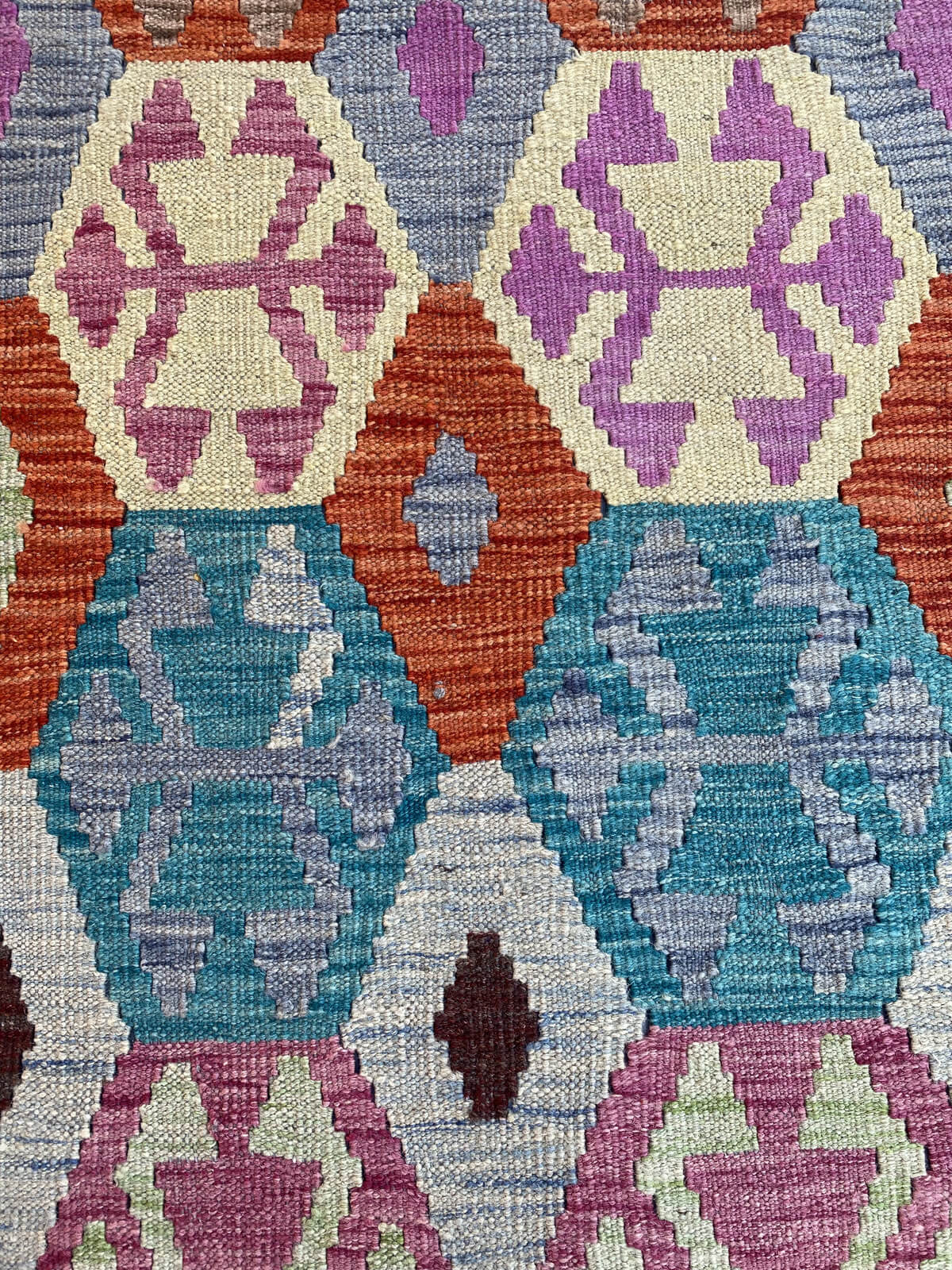 Handmade Flat Weave Kilim Rug (292 CM x 84 CM) SK#1063