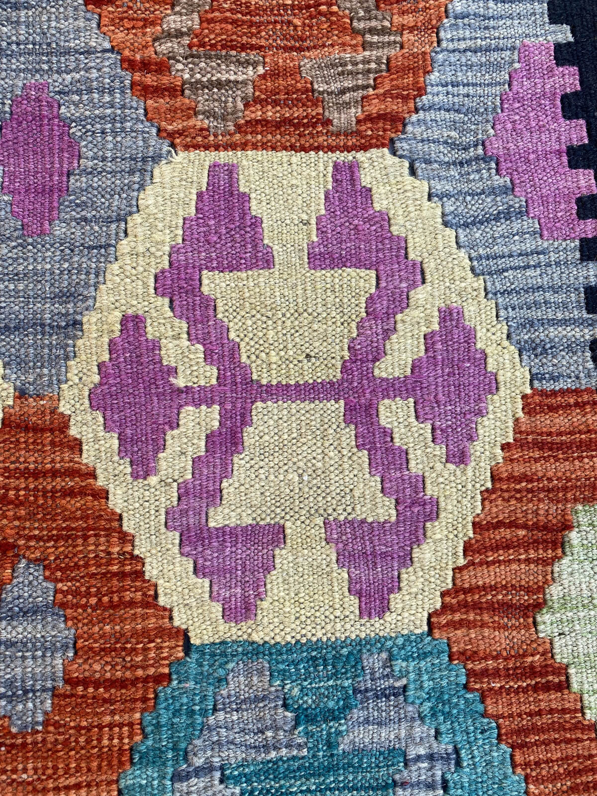 Handmade Flat Weave Kilim Rug (292 CM x 84 CM) SK#1063