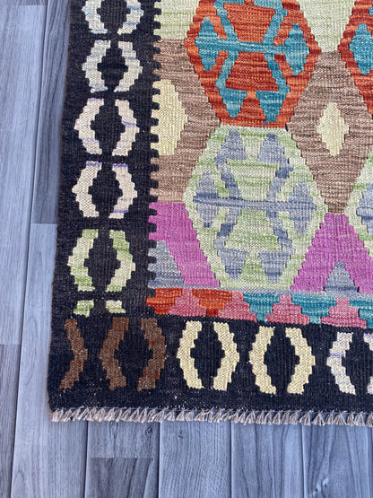 Handmade Flat Weave Kilim Rug (292 CM x 84 CM) SK#1063