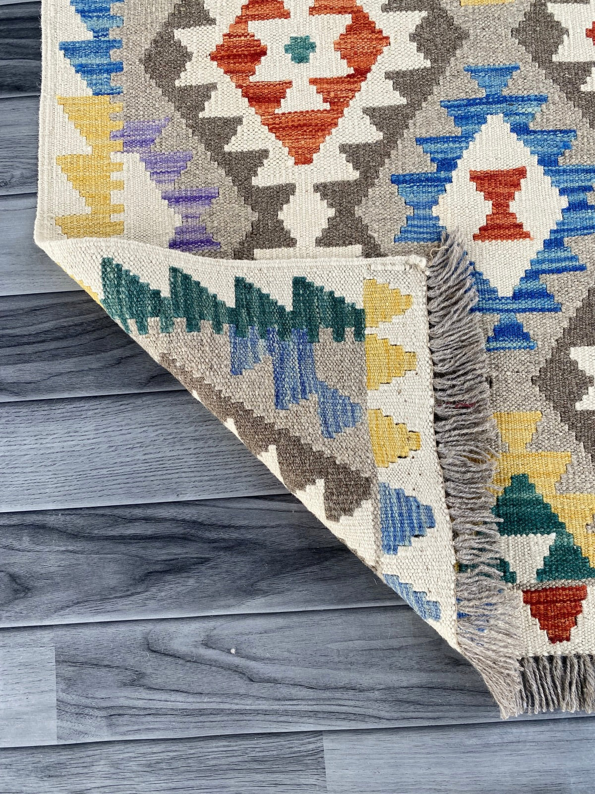Handmade Afghan Chobi Kilim Hallway Runner Rug 302 CM x 82 CM SS # 172