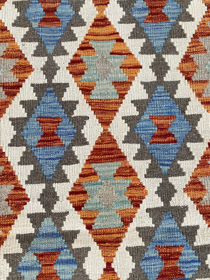 Handmade Afghan Chobi Kilim Hallway Runner Rug 295 CM x 82 CM ( SS # 171 )