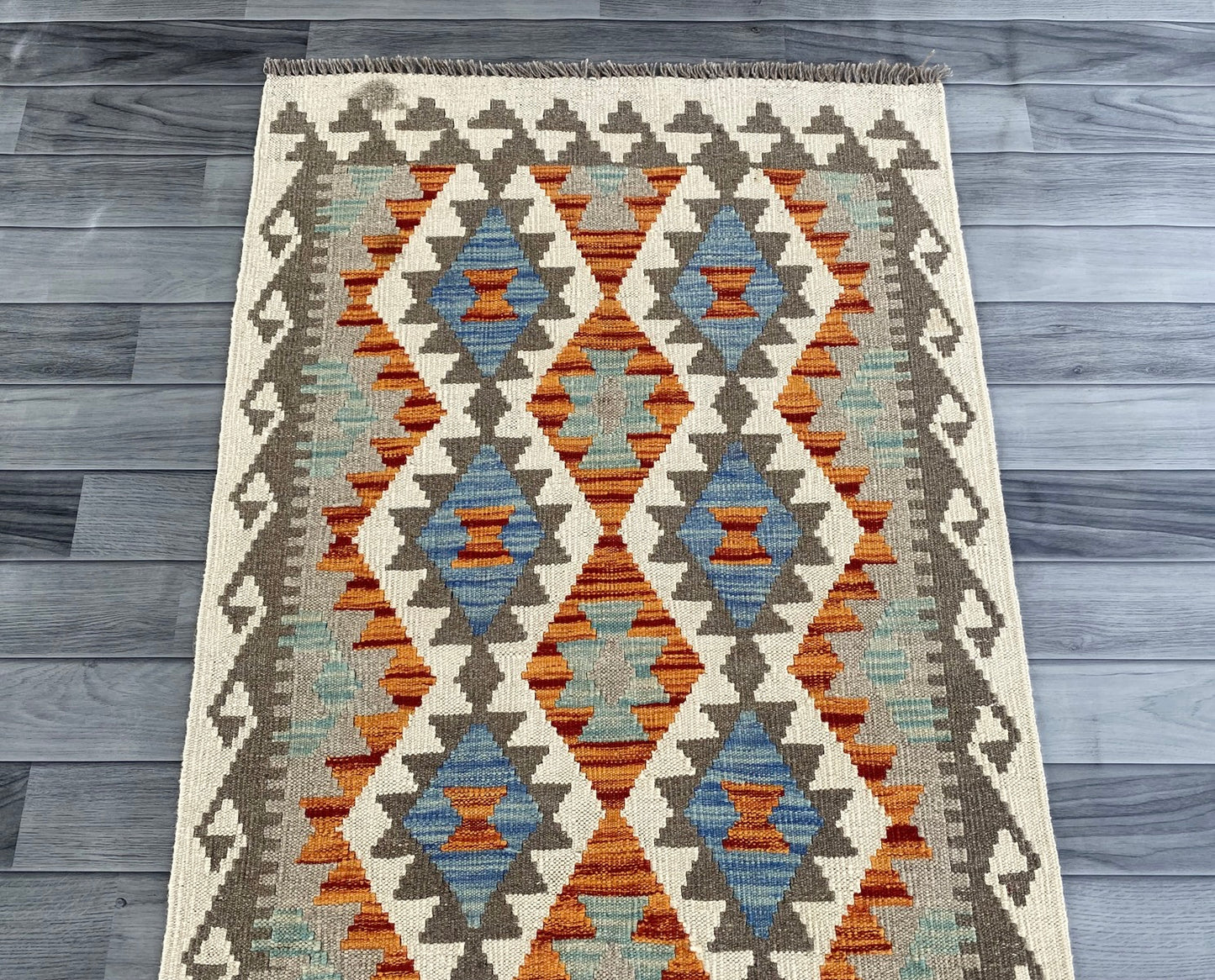 Handmade Afghan Chobi Kilim Hallway Runner Rug 295 CM x 82 CM ( SS # 171 )