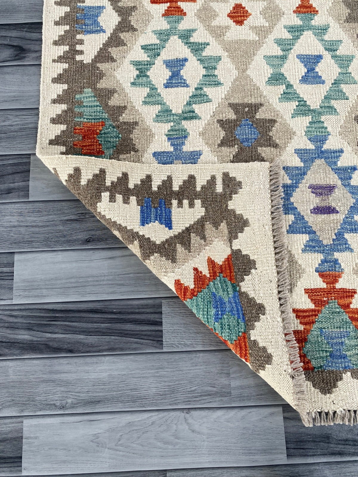 Handmade Afghan Chobi Kilim Hallway Runner Rug 198 CM x 83 CM ( SS # 170 )