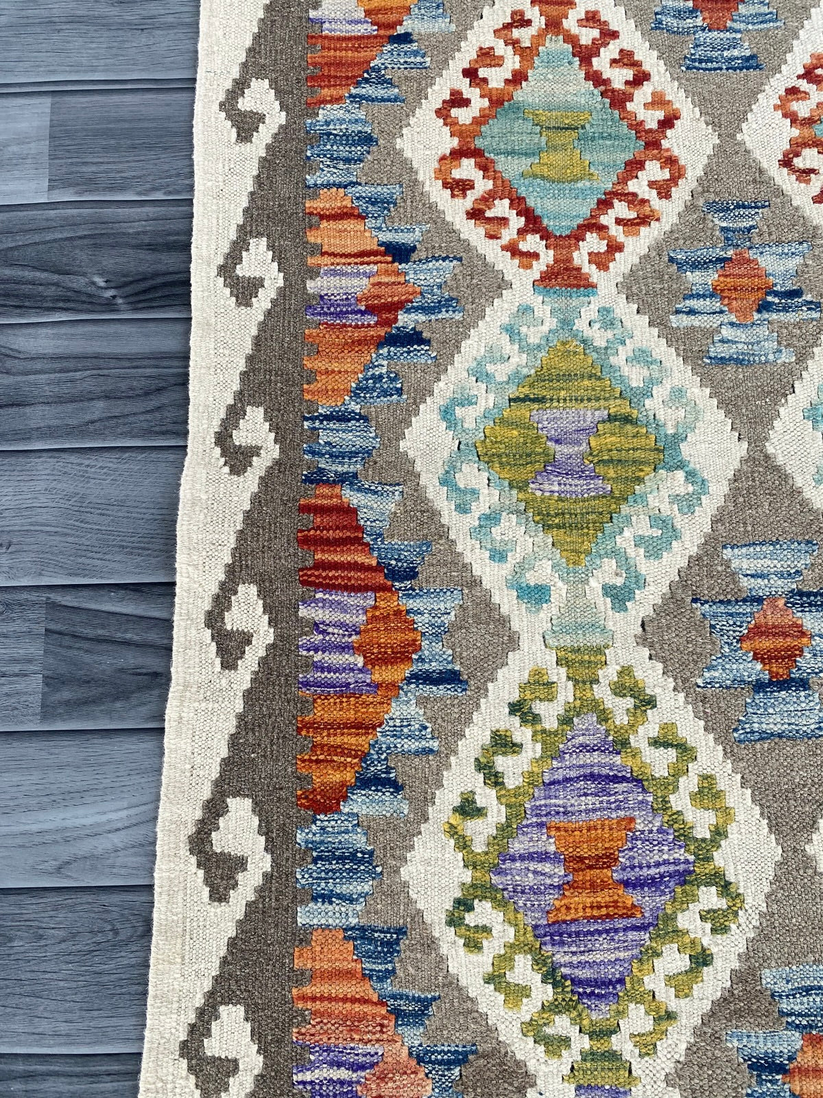 Handmade Afghan Chobi Kilim Hallway Runner Rug 201 CM x 81 CM ( SS # 169 )