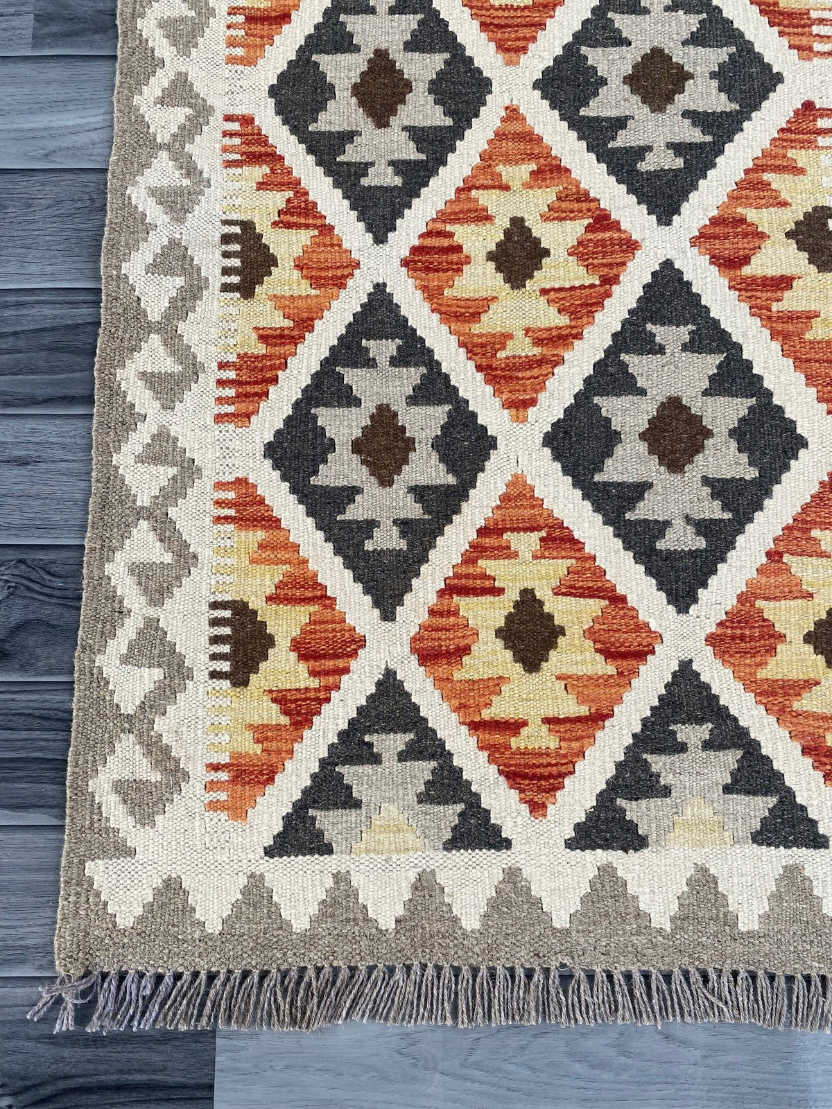 Handmade Afghan Chobi Kilim Hallway Runner Rug 193 CM x 66 CM ( SS # 168 )