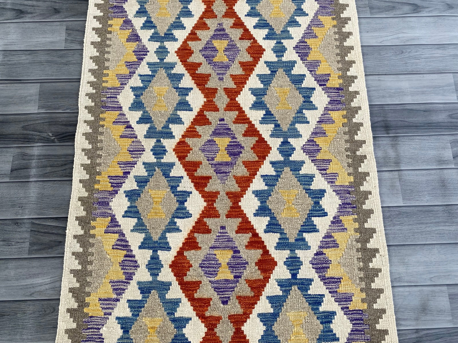 Handmade Afghan Chobi Kilim Hallway Runner Rug 198 CM x 81 CM SS # 166