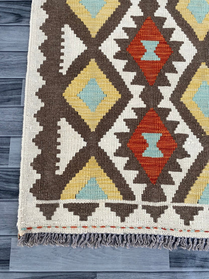 Handmade Afghan Chobi Kilim Hallway Runner Rug 213 CM x 80 CM ( SS # 165 )