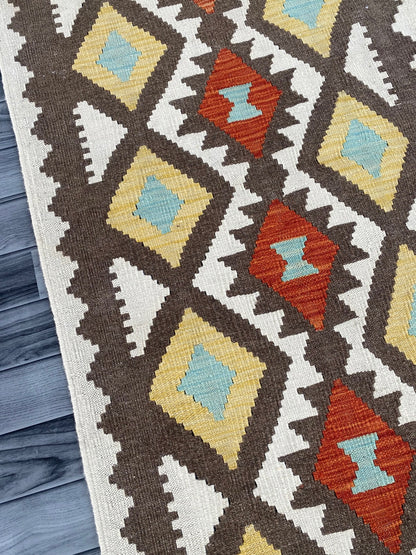 Handmade Afghan Chobi Kilim Hallway Runner Rug 213 CM x 80 CM ( SS # 165 )