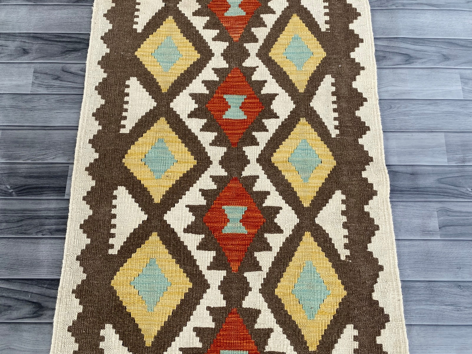 Handmade Afghan Chobi Kilim Hallway Runner Rug 213 CM x 80 CM  SS # 165