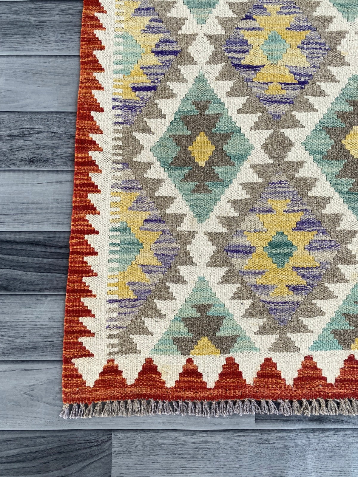 Handmade Afghan Chobi Kilim Hallway Runner Rug 195 CM x 70 CM ( SS # 163 )