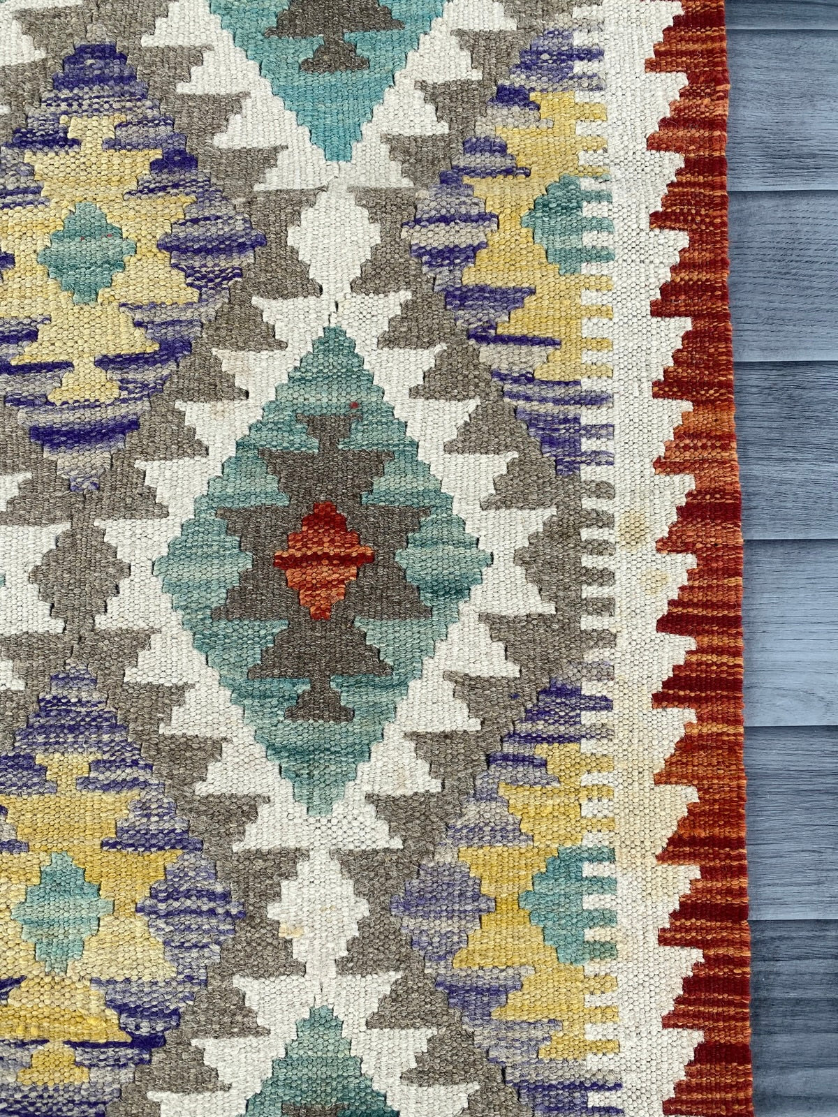 Handmade Afghan Chobi Kilim Hallway Runner Rug 195 CM x 70 CM ( SS # 163 )