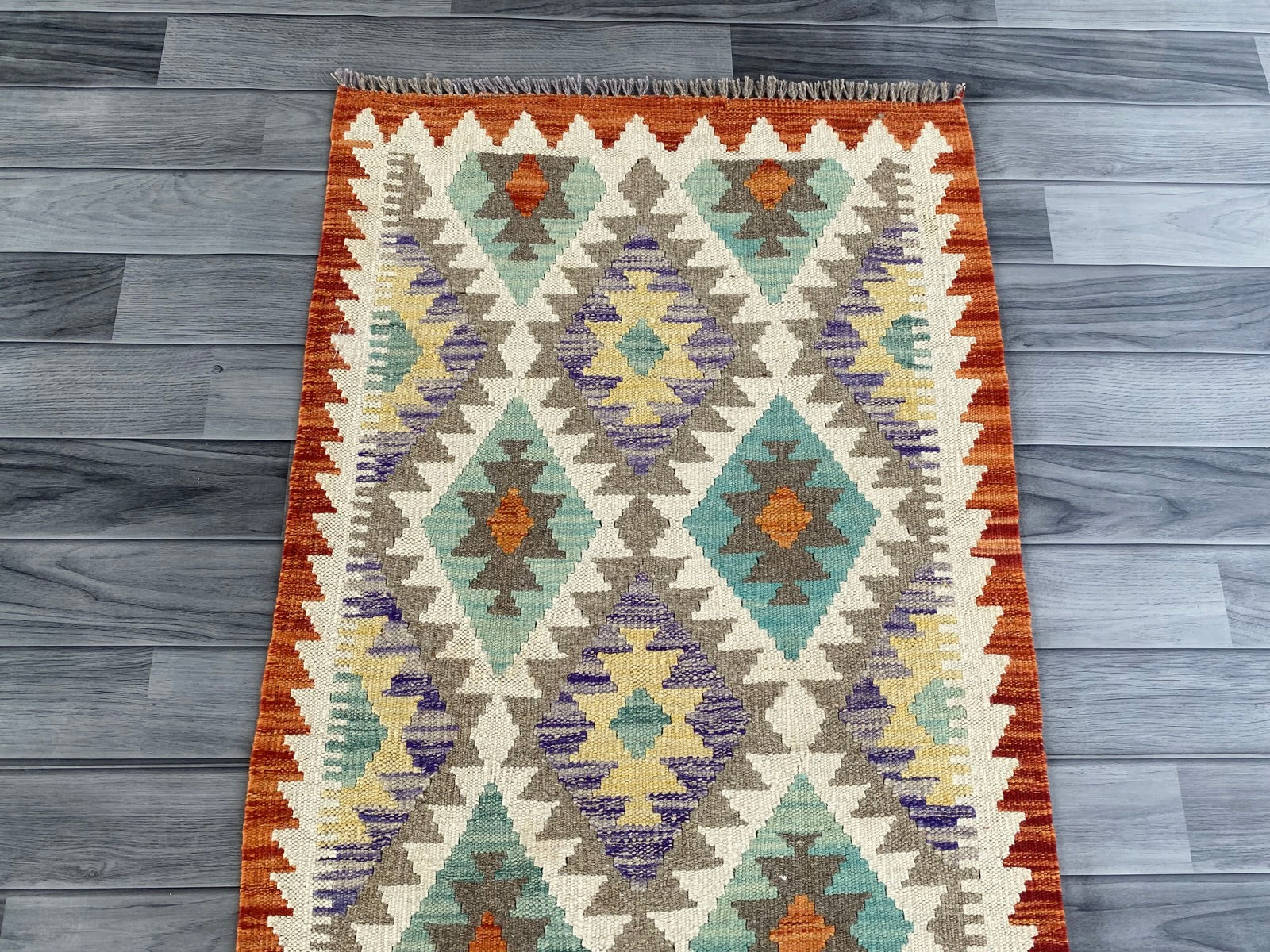 Handmade Afghan Chobi Kilim Hallway Runner Rug 195 CM x 70 CM  SS # 163