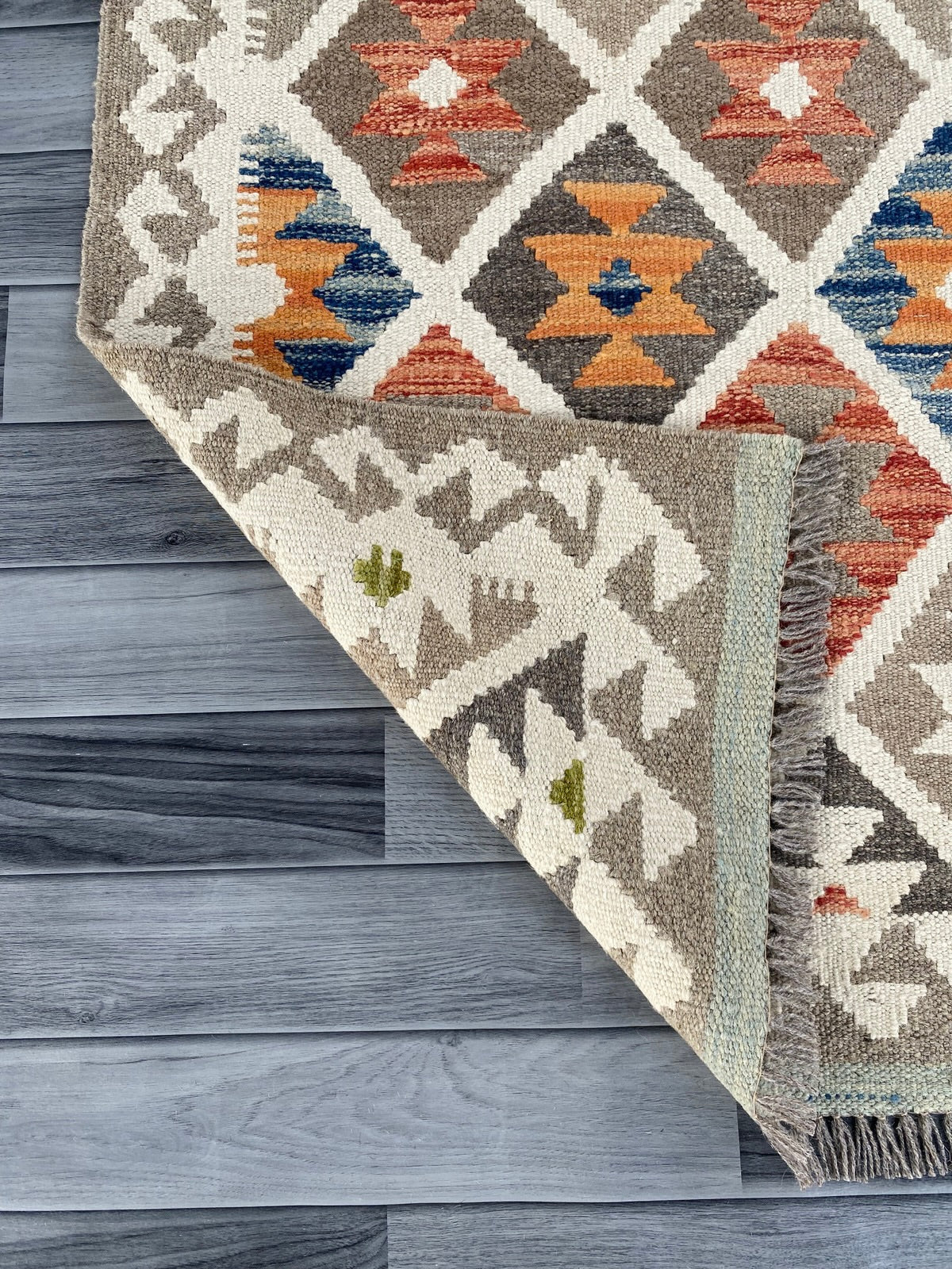 Handmade Afghan Chobi Kilim Hallway Runner Rug 200 CM x 70 CM ( SS # 162 )