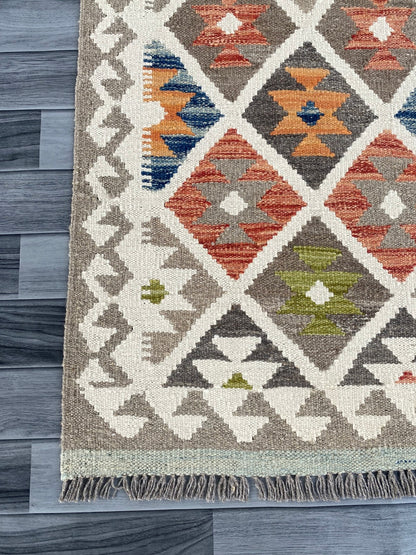 Handmade Afghan Chobi Kilim Hallway Runner Rug 200 CM x 70 CM ( SS # 162 )