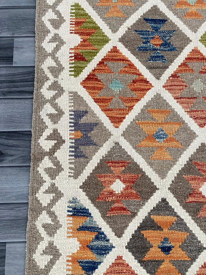 Handmade Afghan Chobi Kilim Hallway Runner Rug 200 CM x 70 CM ( SS # 162 )