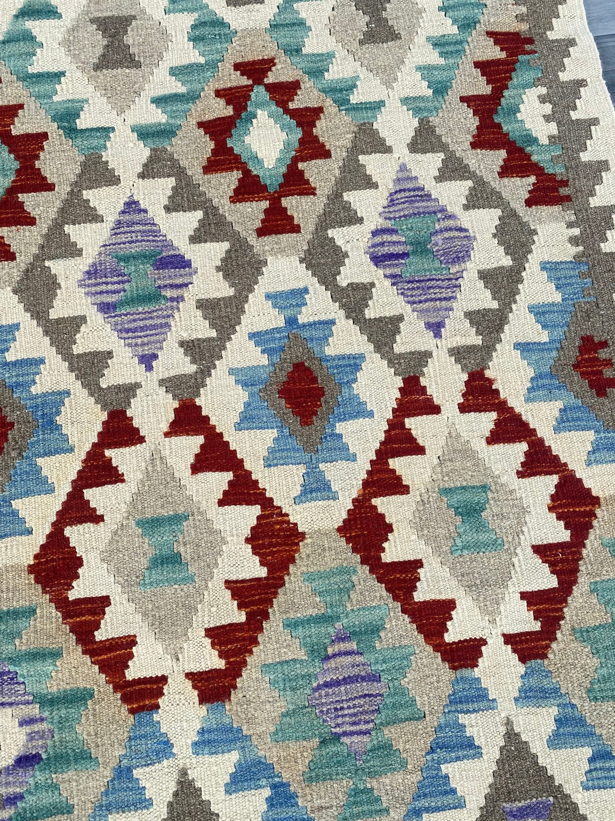 Handmade Afghan Chobi Kilim Hallway Runner Rug 200 CM x 81 CM ( SS # 161 )