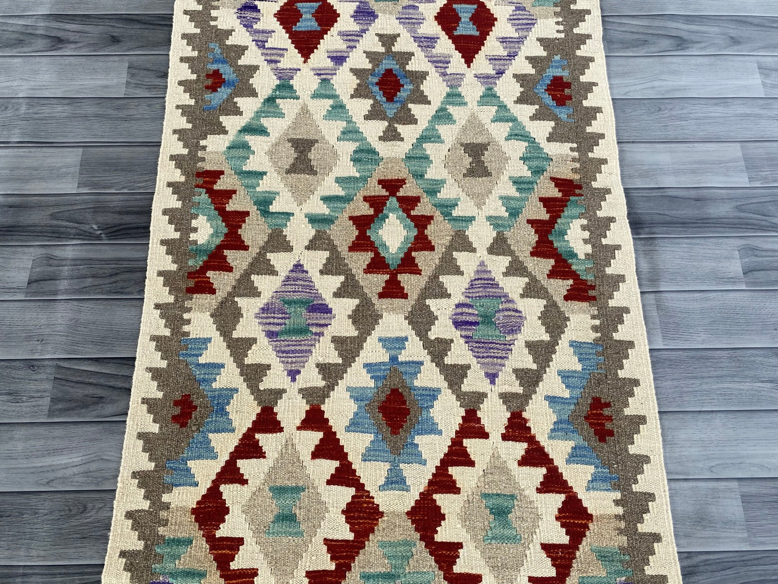 Handmade Afghan Chobi Kilim Hallway Runner Rug 200 CM x 81 CM  SS # 161