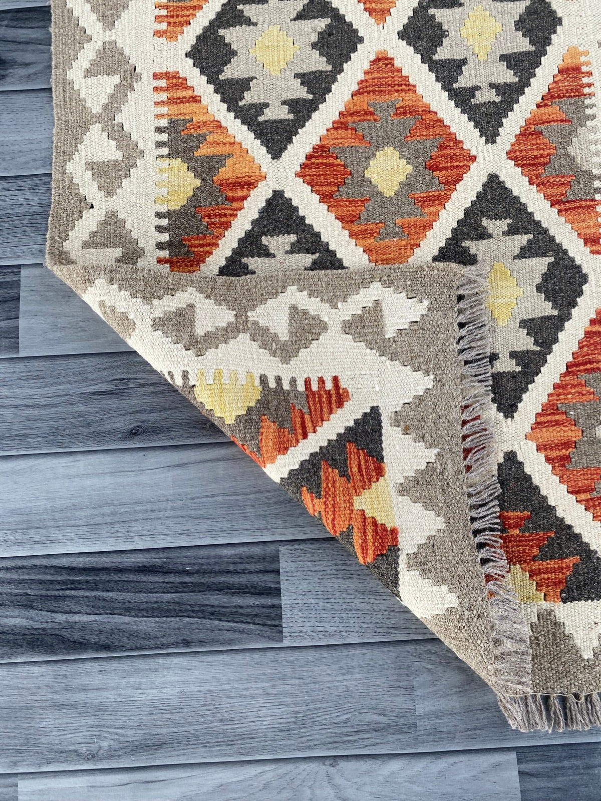 Handmade Afghan Chobi Kilim Hallway Runner Rug 195 CM x 67 CM ( SS # 160 )