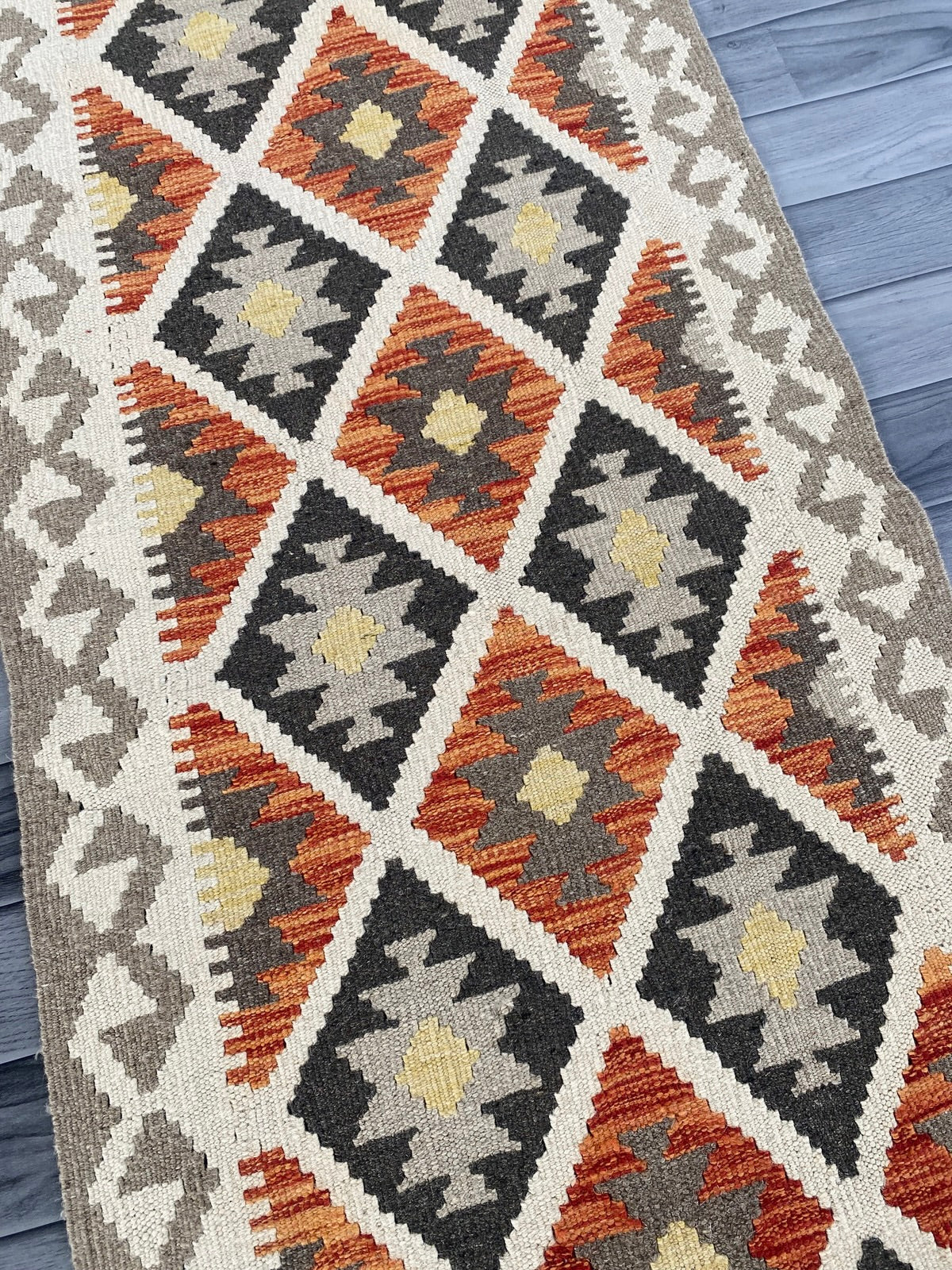 Handmade Afghan Chobi Kilim Hallway Runner Rug 195 CM x 67 CM ( SS # 160 )