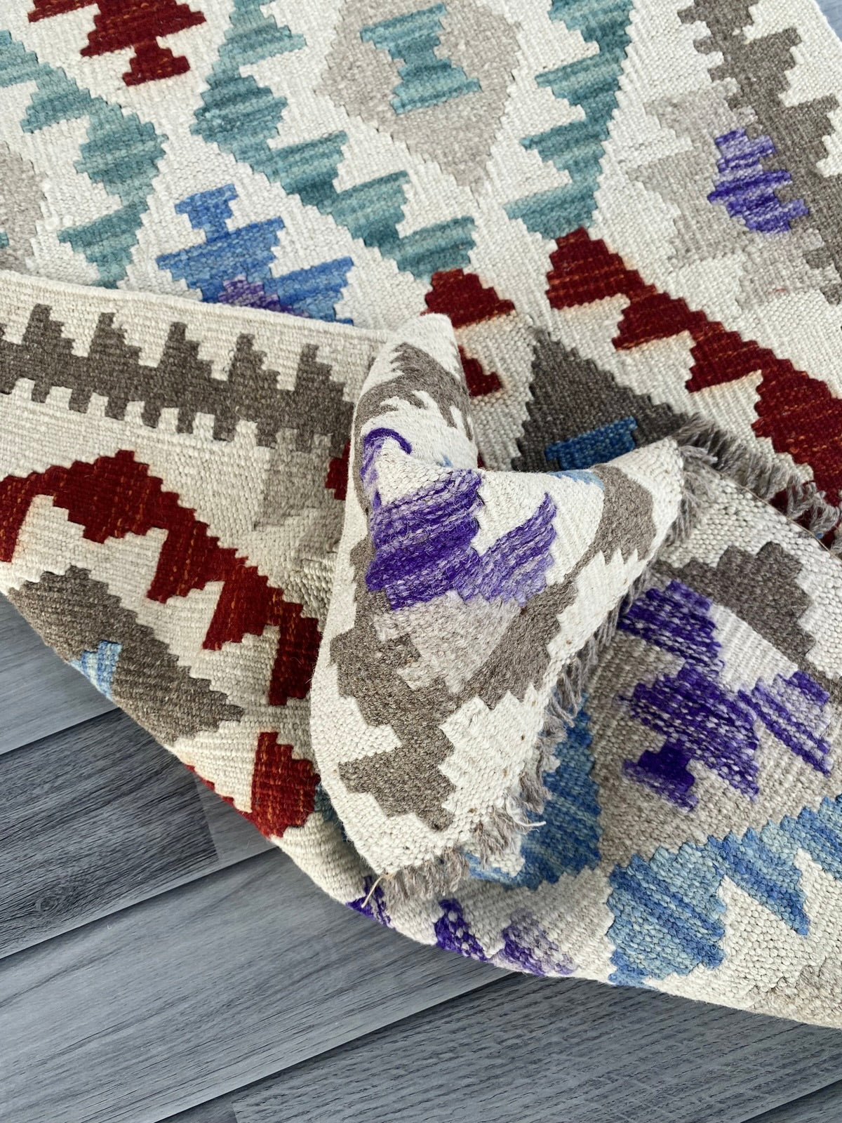 Handmade Afghan Chobi Kilim Hallway Runner Rug 200 CM x 80 CM  SS # 159