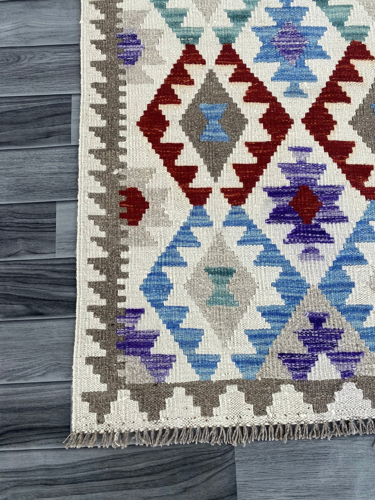 Handmade Afghan Chobi Kilim Hallway Runner Rug 200 CM x 80 CM ( SS # 159 )