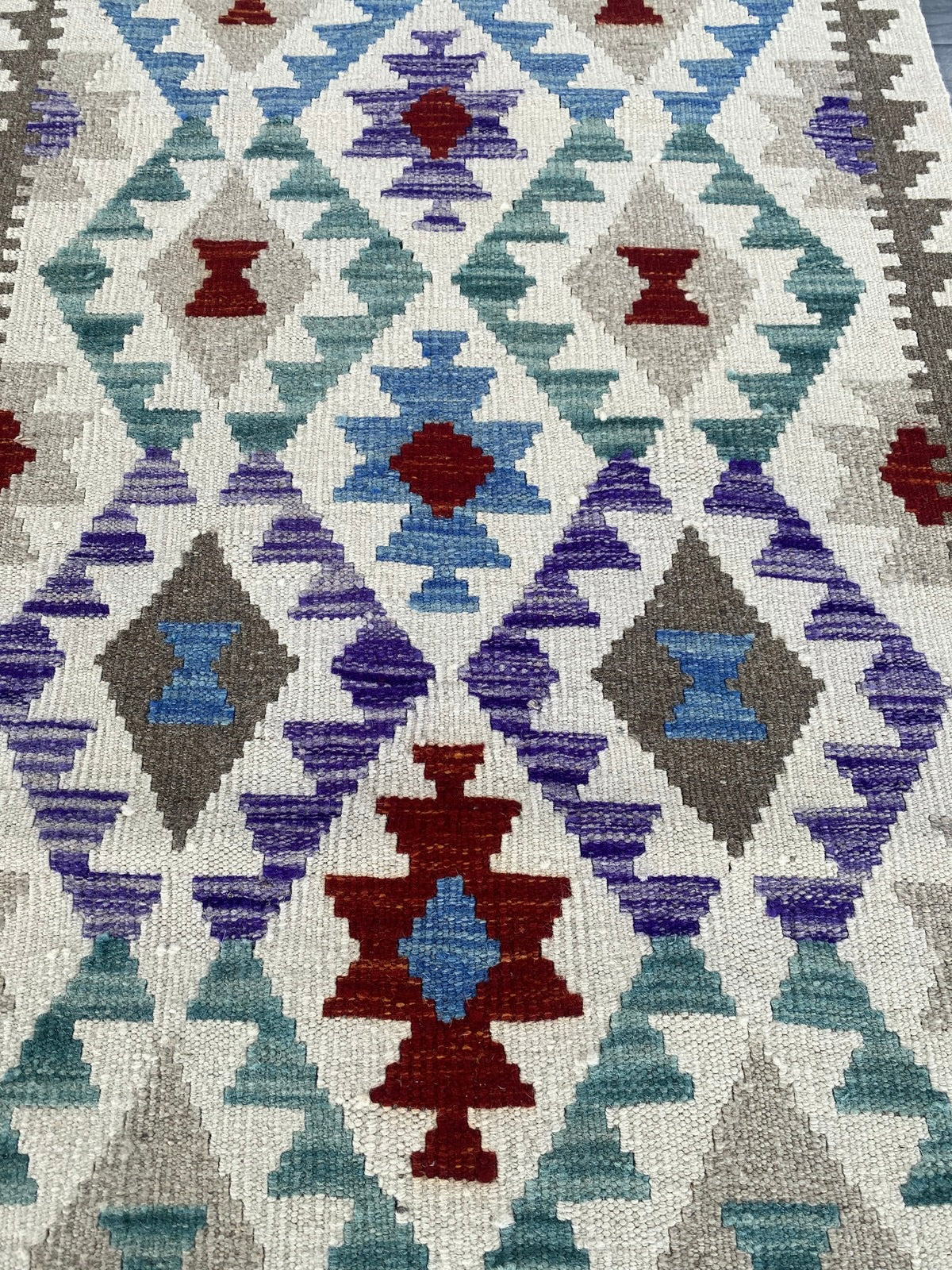 Handmade Afghan Chobi Kilim Hallway Runner Rug 200 CM x 80 CM ( SS # 159 )