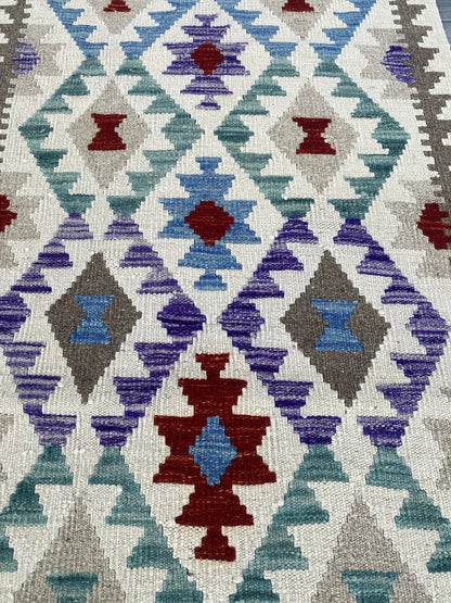 Handmade Afghan Chobi Kilim Hallway Runner Rug 200 CM x 80 CM ( SS # 159 )