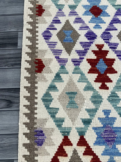 Handmade Afghan Chobi Kilim Hallway Runner Rug 200 CM x 80 CM ( SS # 159 )