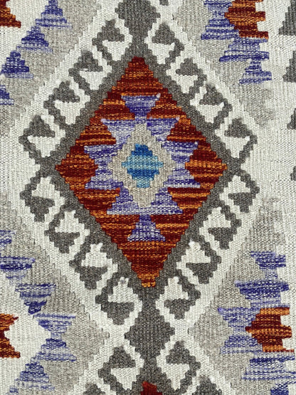 Handmade Afghan Chobi Kilim Hallway Runner Rug 207 CM x 78 CM ( SS # 158 )