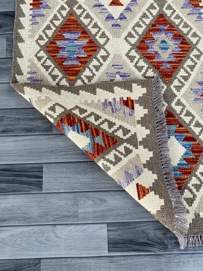 Handmade Afghan Chobi Kilim Hallway Runner Rug 207 CM x 78 CM ( SS # 158 )