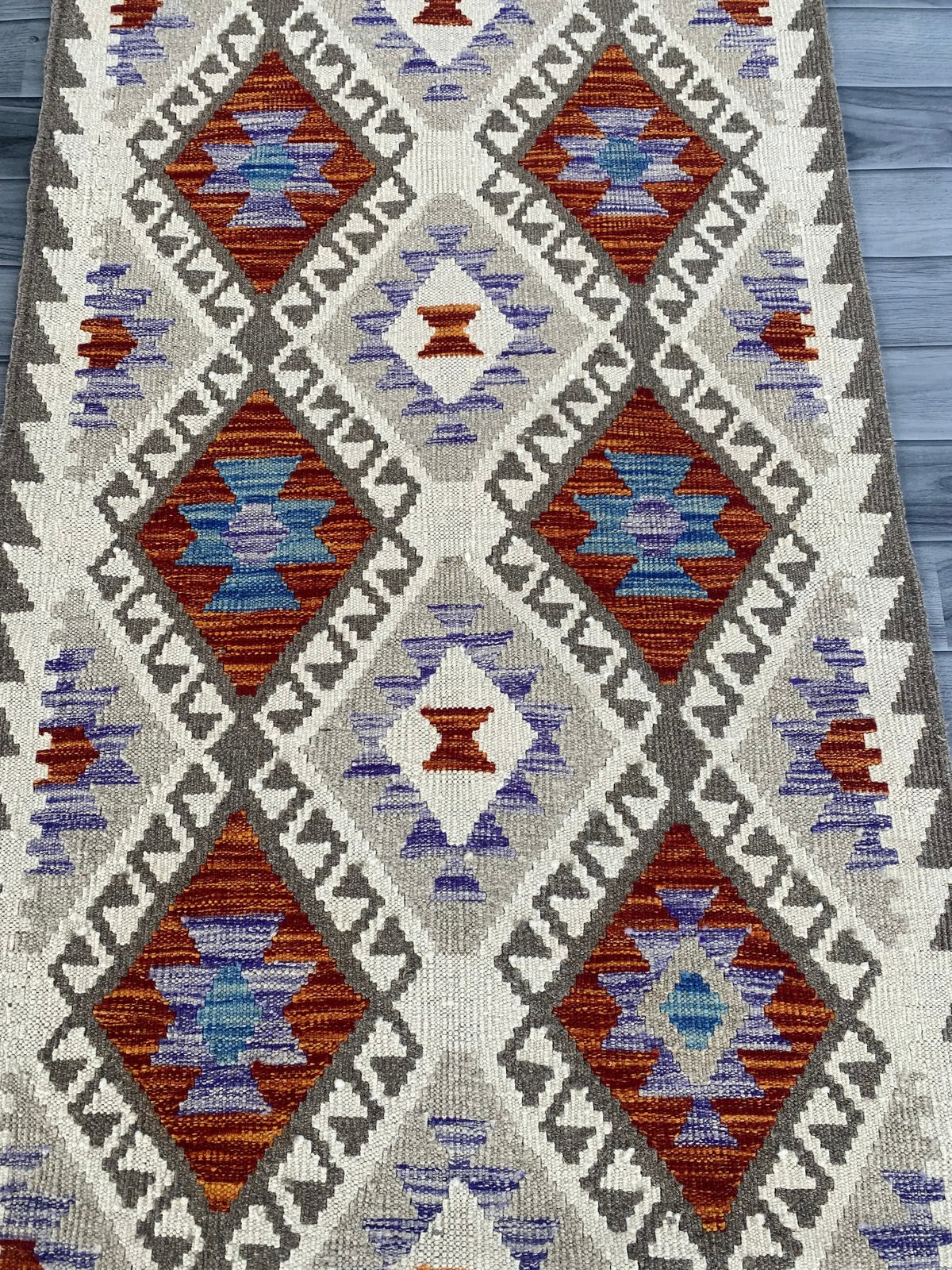 Handmade Afghan Chobi Kilim Hallway Runner Rug 207 CM x 78 CM ( SS # 158 )