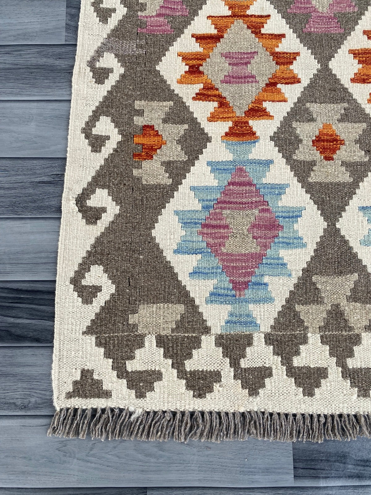 Handmade Afghan Chobi Kilim Hallway Runner Rug 200 CM x 82 CM ( SS # 157 )