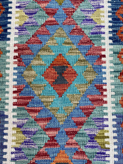 Handmade Flat Weave Kilim Rug (203 CM x 64 CM) SK#1078