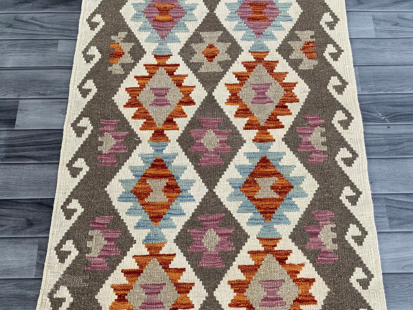 Handmade Afghan Chobi Kilim Hallway Runner Rug 200 CM x 82 CM ( SS # 157 )