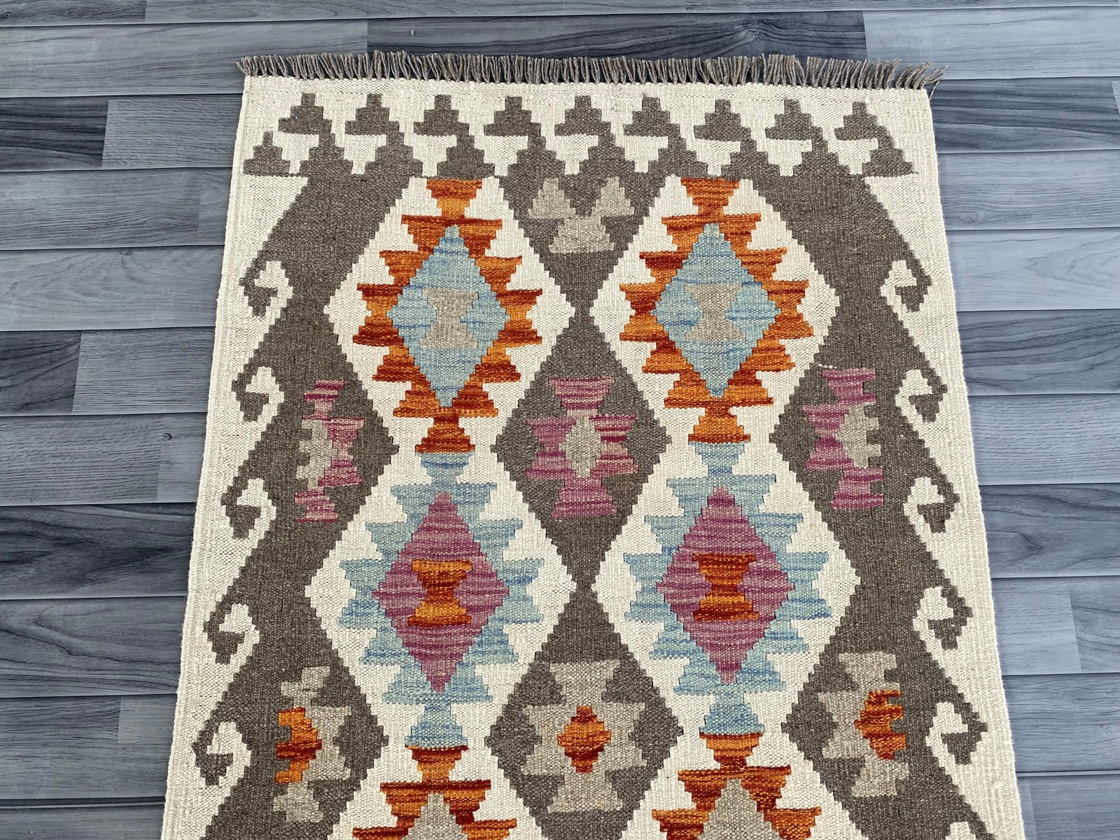 Handmade Afghan Chobi Kilim Hallway Runner Rug 200 CM x 82 CM  SS # 157