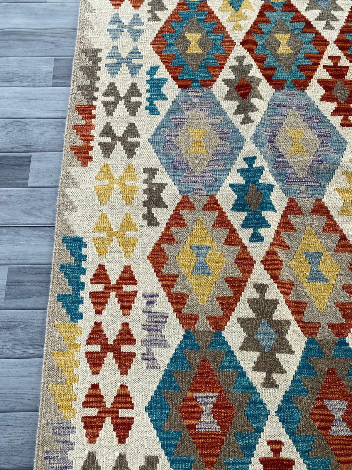 Handmade Afghan Chobi Kilim Rug 282 CM x  203 CM  SS # 142