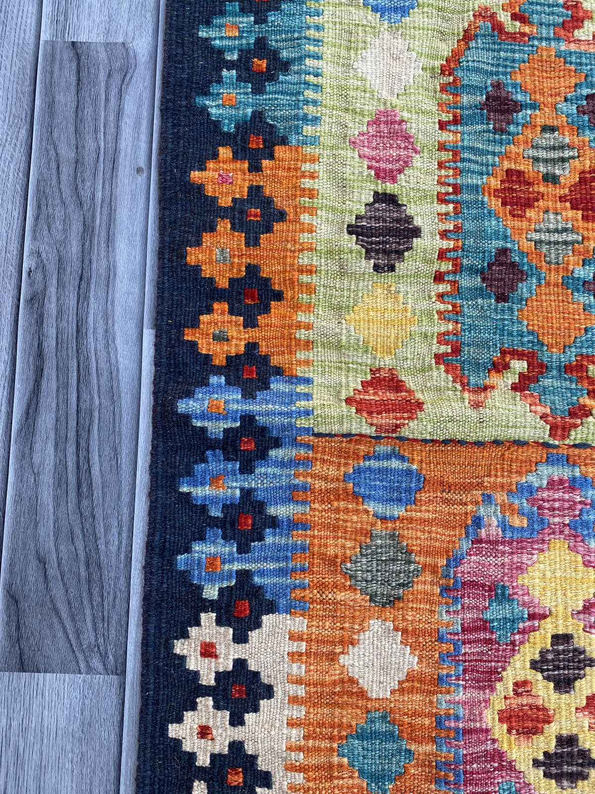 Handmade Flat Weave Kilim Rug (183 CM x 63 CM) SK#1080