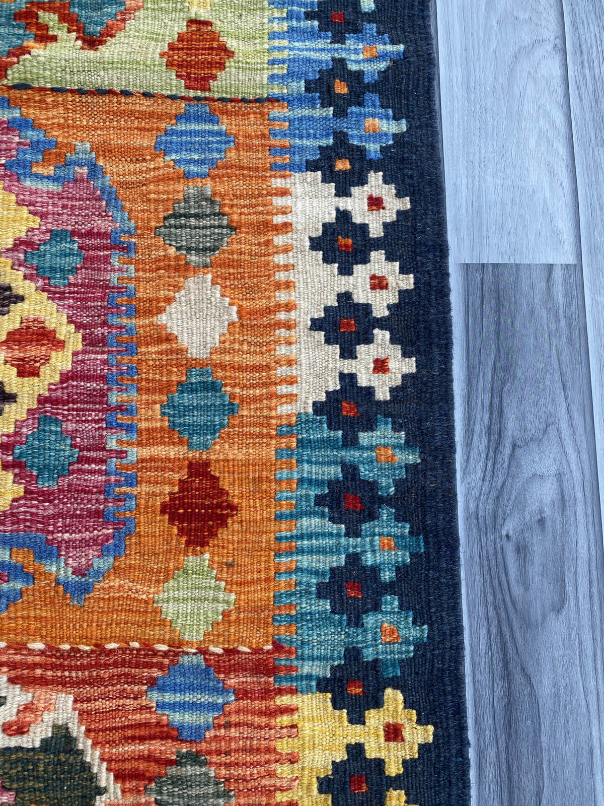Handmade Flat Weave Kilim Rug (183 CM x 63 CM) SK#1080